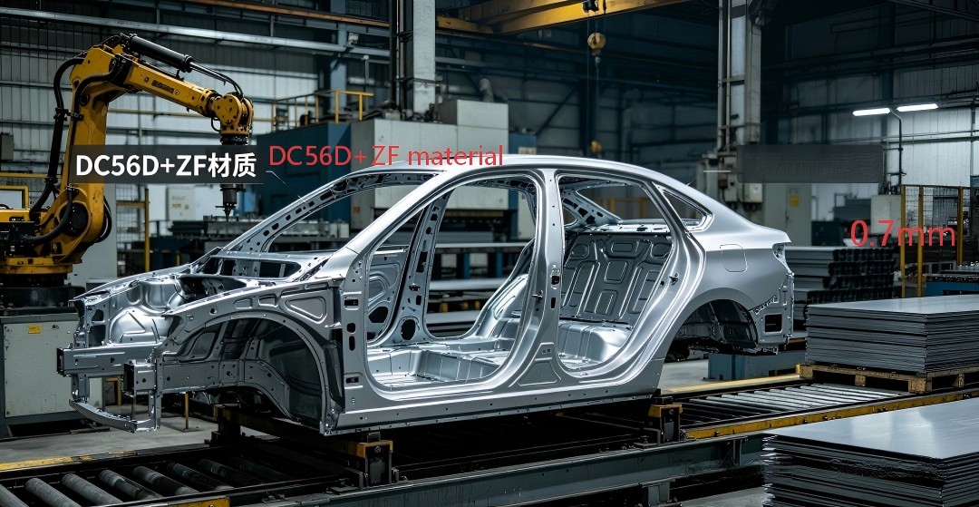 Materialabschnitt (1): Anwendung von kohlenstoffarmen Stahlmaterialien der Serie DC01-DC07 