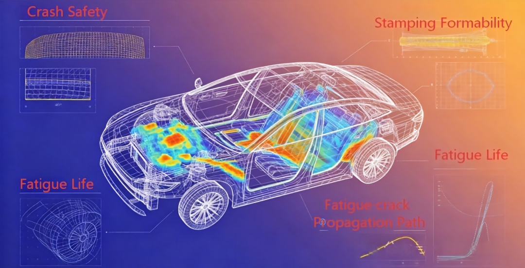 Werkstoffe Kapitel (XI): Anwendung leichter Automobilwerkstoffe – Magnesiumlegierung, Aluminiumlegierung der 3er/5er-Serie und Wabenschaum-Aluminiumserie 