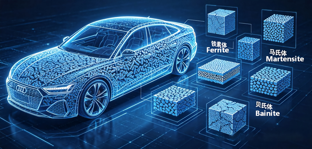 Materialabschnitt (VI): Analyse und Anwendung fortschrittlicher hochfester Stahlserien für Automobile